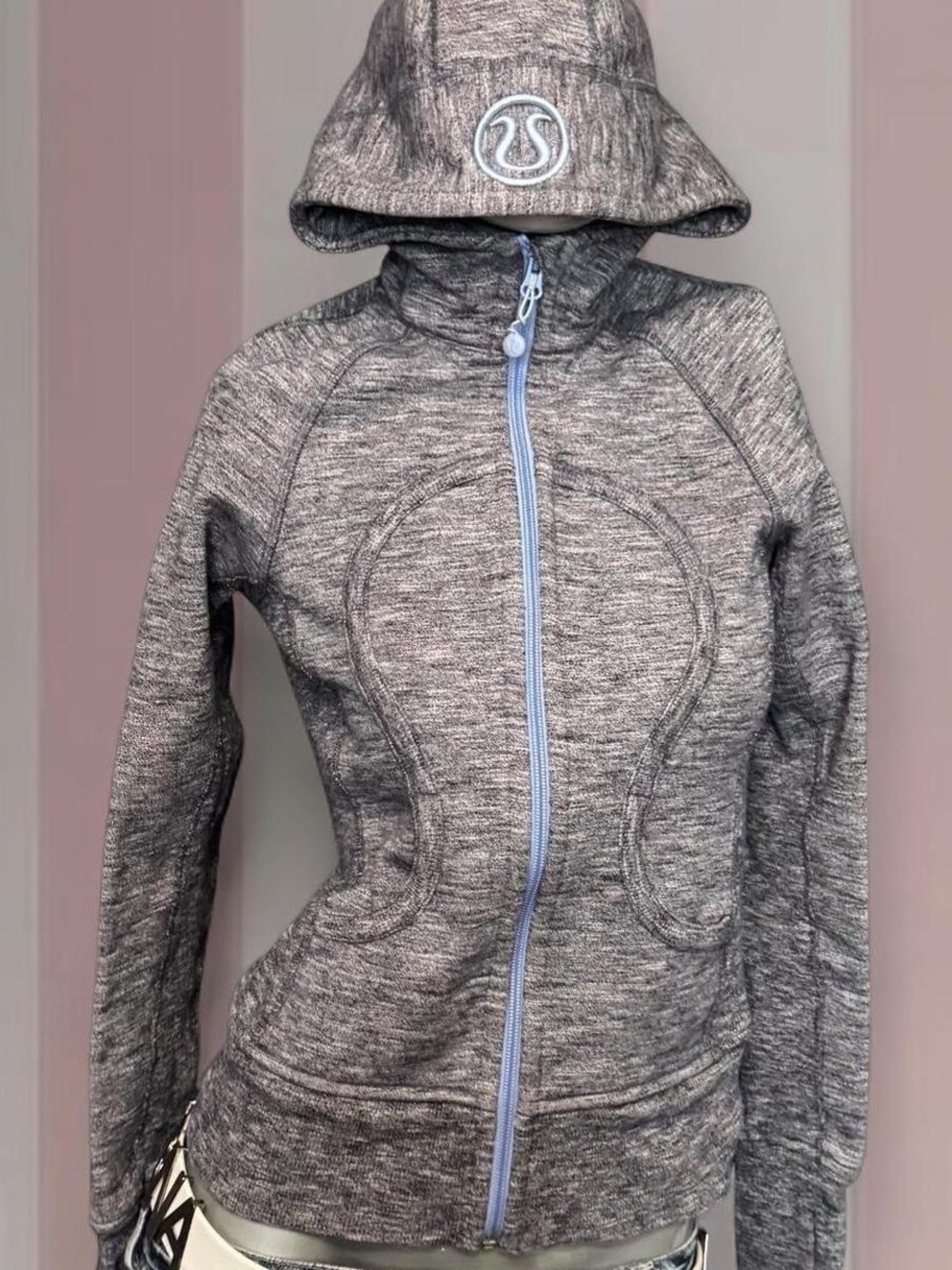 Lululemon Y2K Purple Grey Marl Scuba Hoodie